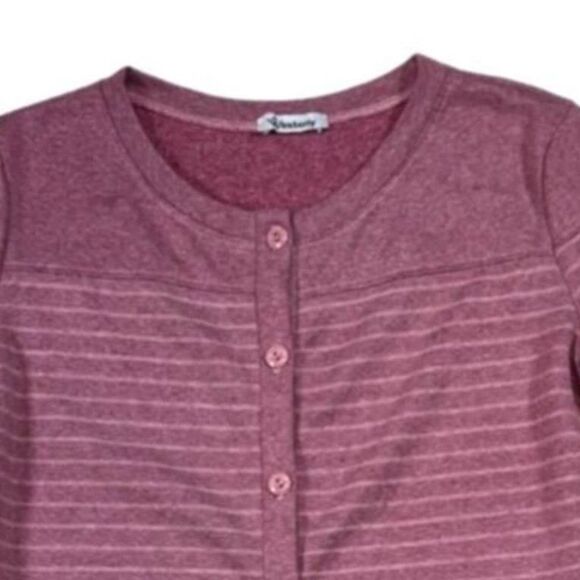 Westerly Pink Stripy Sweater Cardigan | Size M - Picture 3 of 3